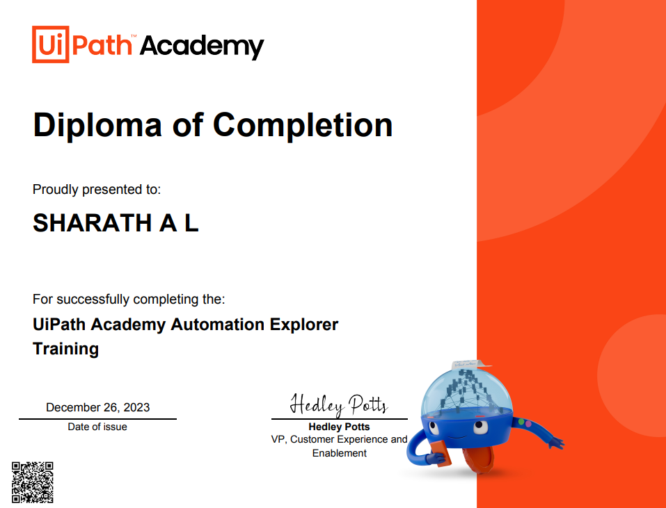 UIPATH Academy Automation Explorer Training